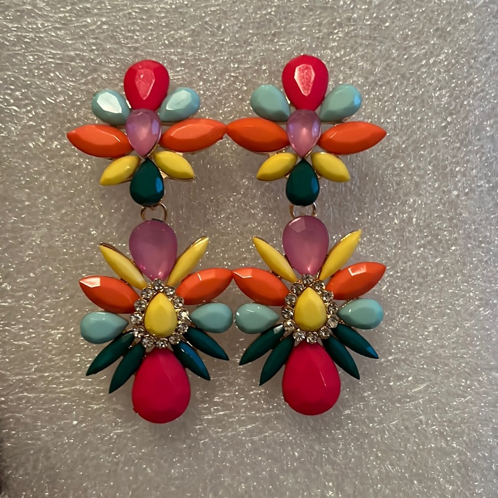 Colorful Beads Drop Earrings